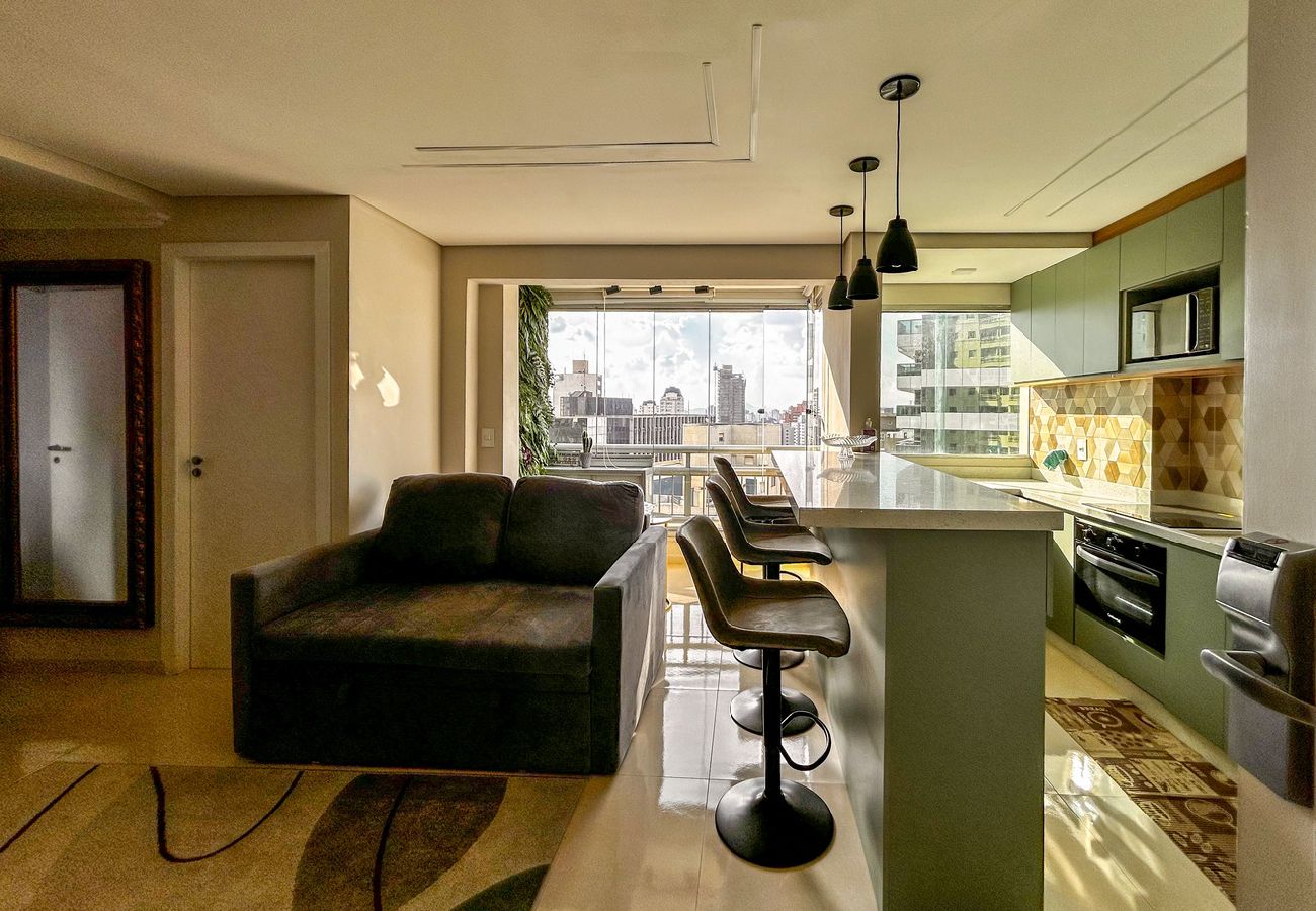 Appartement à São Paulo - Anfitrião Prime Consolação Apartamento com WiFi